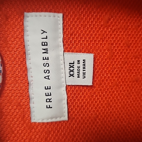 Free Assembly Fleece Shacket Snap Front Shirt - Orange Tan- Men’s Size 3XL - Picture 4 of 10